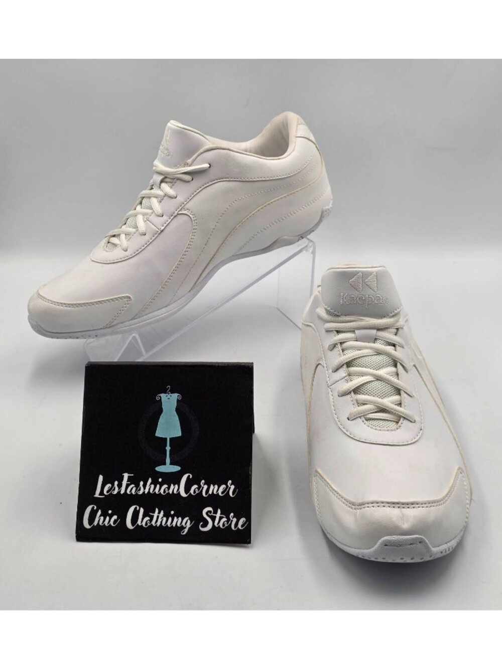Kaepa Women's White CheerUp Cheerleading  Lightweight Athletic Shoes Size 9 3787